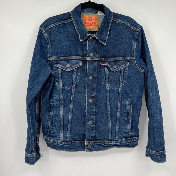 Levis Jackets & Blazers - Levis Button Medium Wash Cotton Denim Jean Jacket sz M